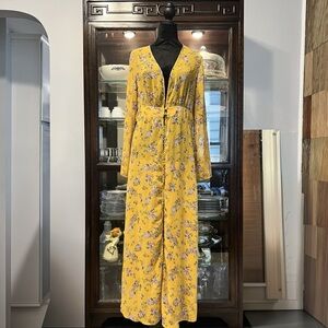 Persaya Mustard Floral Top